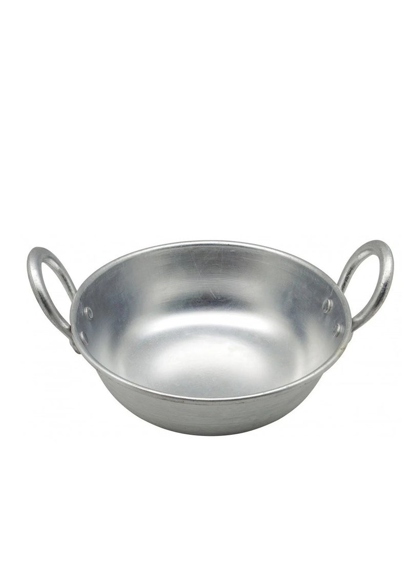 BASURRAH Basurrah Indian Aluminum Frying Pan Set of 5 Pieces 17-10062  - Image 2