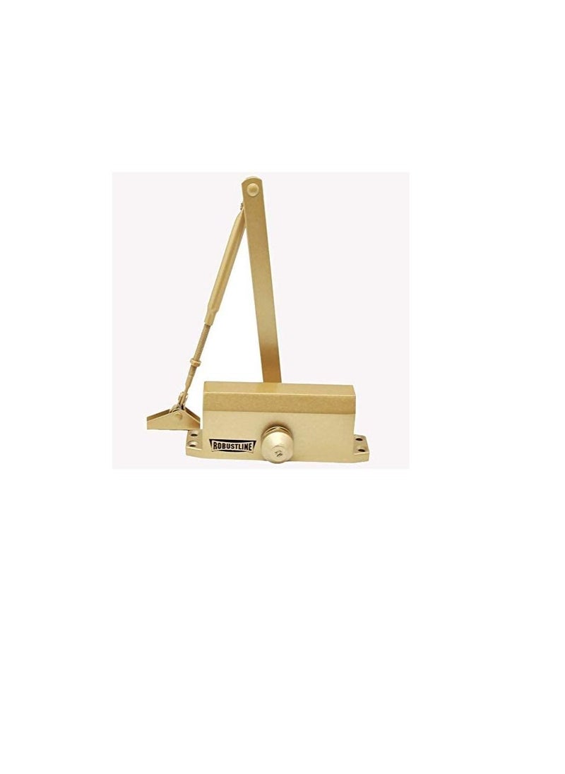 ROBUSTLINE ROBUSTLINE Automatic Adjustable Door Closer | 45-60 KG Capacity | Gold Color  - Image 2