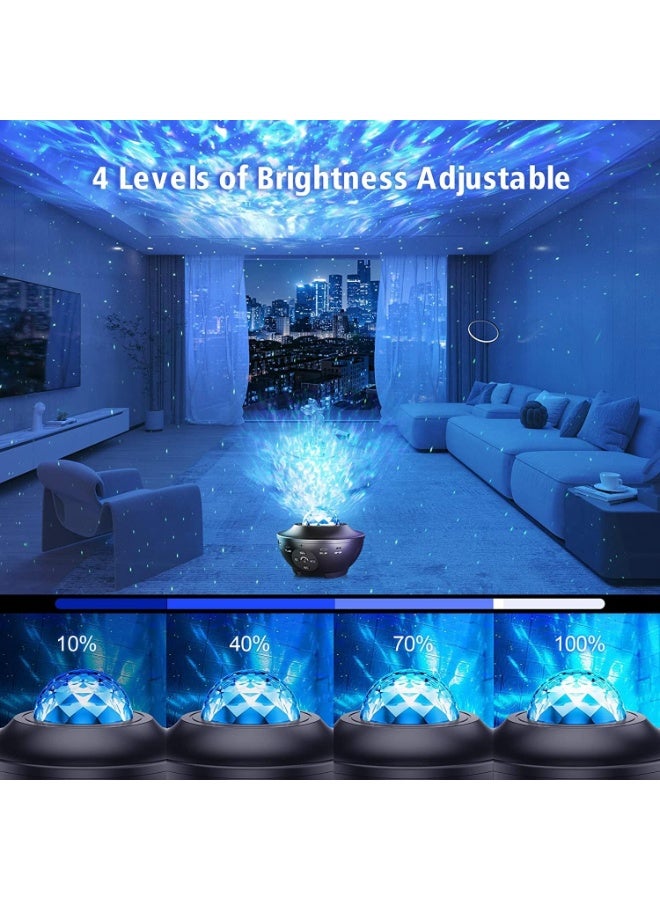 SKY-TOUCH Galaxy Star Projector 3 in 1 Night Light, 10 Color Bluetooth Night Lamp with Timer Remote and Chargeable, Bedroom Living Room Decor Kids Night Light - Image 3