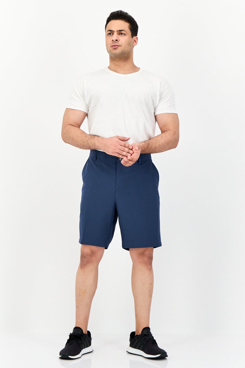 Adidas شورتات رياضية للرجال بطول 8.5 إنش، خارجية، لون أزرق داكن - Image 4