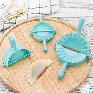 VolksRose VolksRose Dumpling Maker,  3 Pieces Ravioli Mould Crimper, Pierogi Wraper Dough Cutter for Pie Chinese Dumpling Pastry,  - Image 1