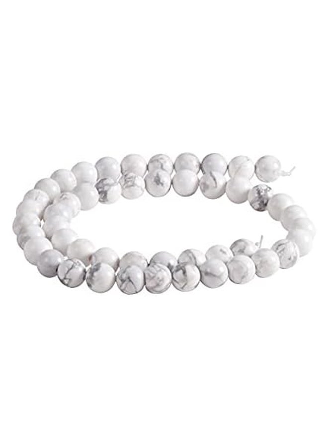 10Strands Natural Howlite Beads 8mm Gemstone Round Beads for Jewelry Making Approx 40-45pcs/Strand  - Image 3