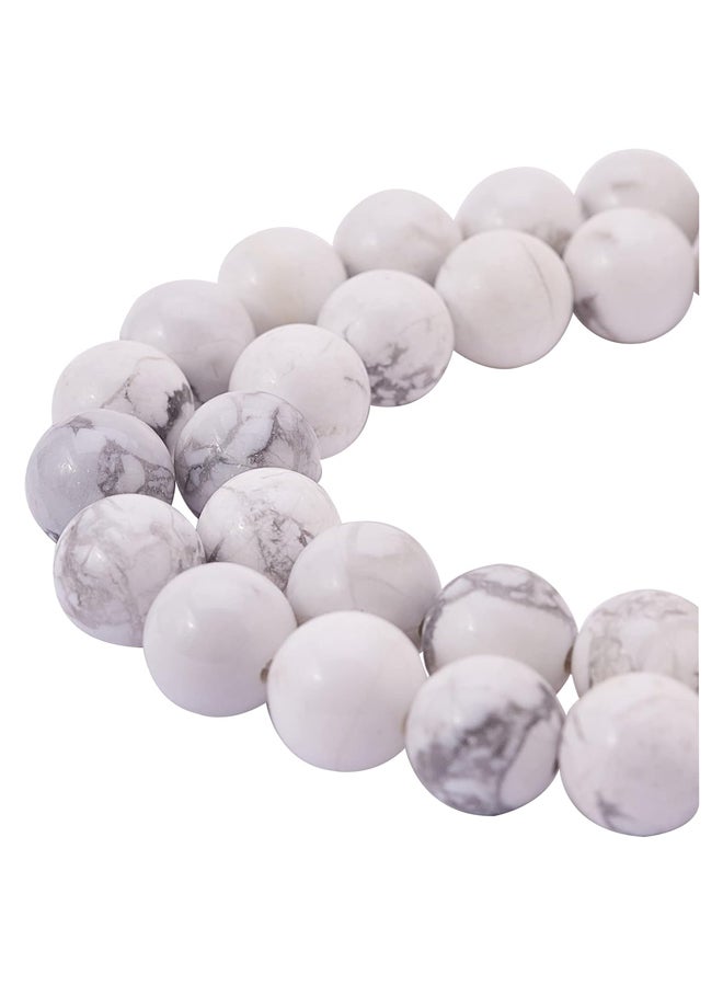 10Strands Natural Howlite Beads 8mm Gemstone Round Beads for Jewelry Making Approx 40-45pcs/Strand  - Image 4