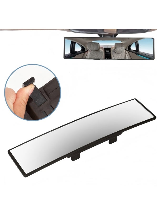 Car Rear View Mirror, Wide-Angle Clip On Panoramic Convex Rearview Glass, Universal Auto Interior Accessory - Image 1