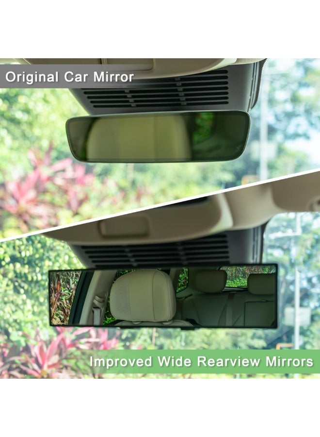 Car Rear View Mirror, Wide-Angle Clip On Panoramic Convex Rearview Glass, Universal Auto Interior Accessory - Image 4