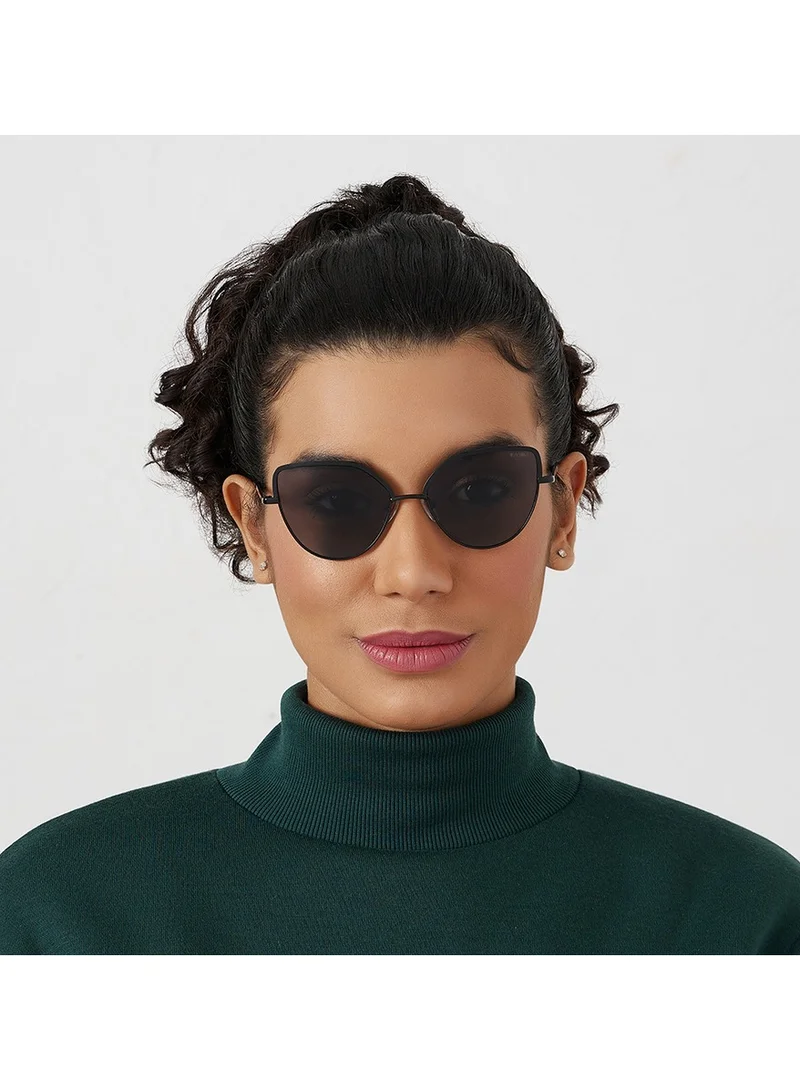 Blackout "BlackOut SLEEK Women's Cat Eye Sunglasses with UV400 Protection (Black)"