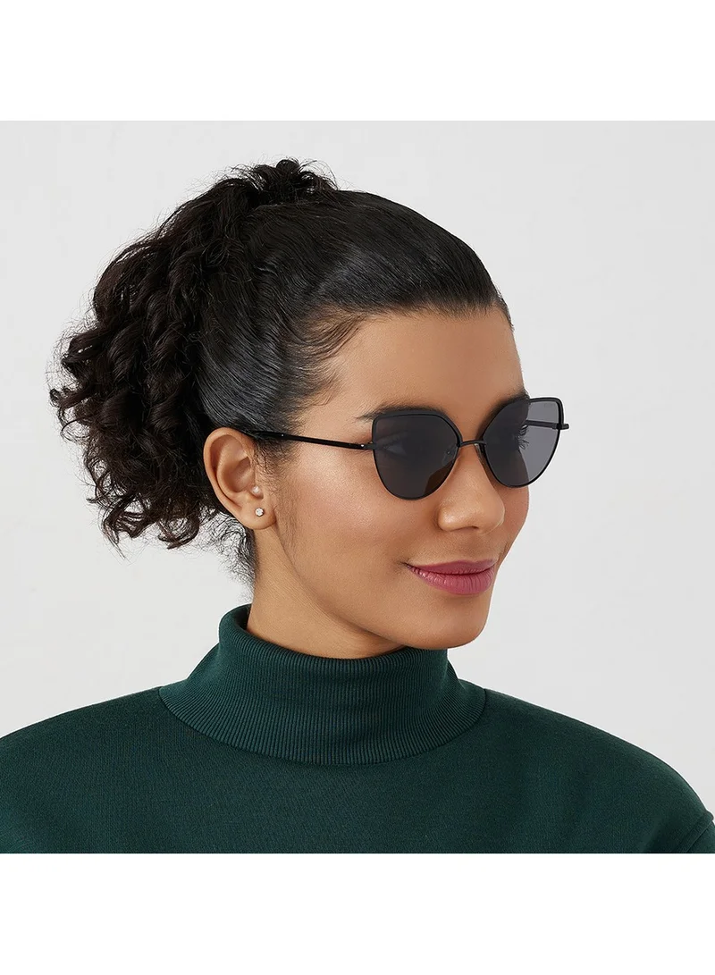 Blackout "BlackOut SLEEK Women's Cat Eye Sunglasses with UV400 Protection (Black)"