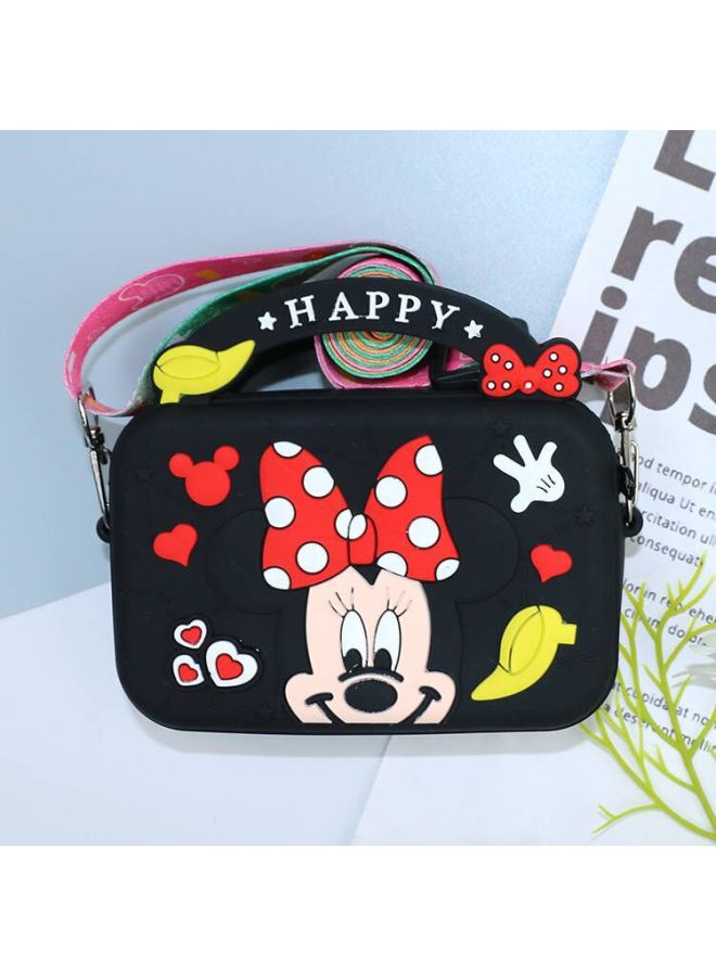 Cartoon Press-down Mini Crossbody Bag For Children Cute Candy-colored Hand-held Tote Key Bag Kawaii Mouse-killing Coin Purse-Color:Mi-qi - Image 1
