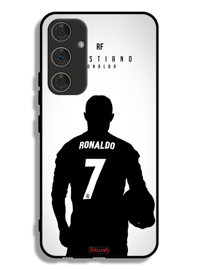 Tolwak غطاء واقي لهاتف سامسونج جالاكسي A54 5G بقناع كريستيانو رونالدو - Image 1