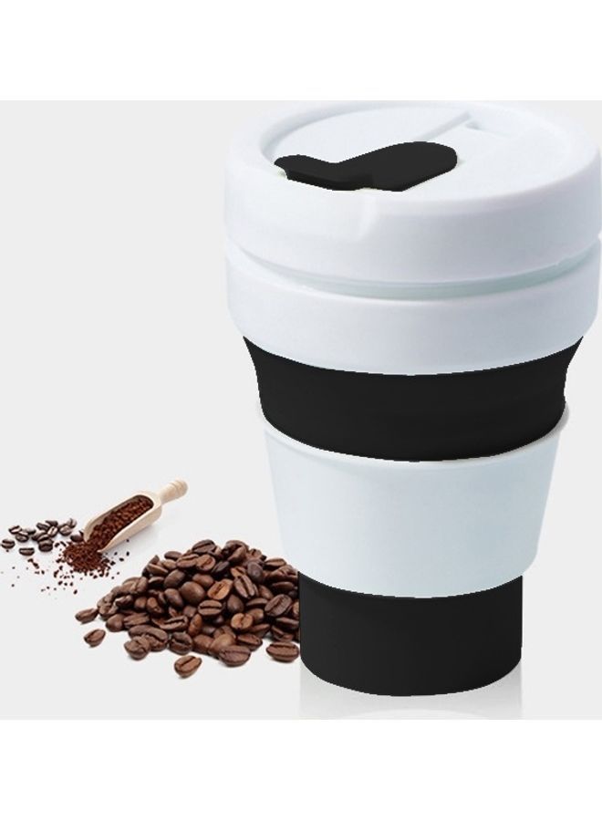 NIBEMINENT Pocket-Sized Cup With Lid Black/White 20x6x6cm - Image 1