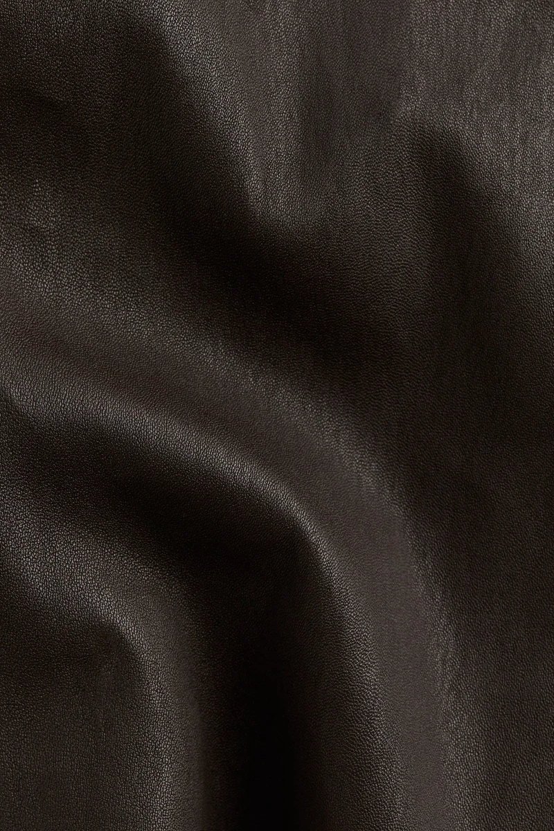 H&M Straight leather trousers