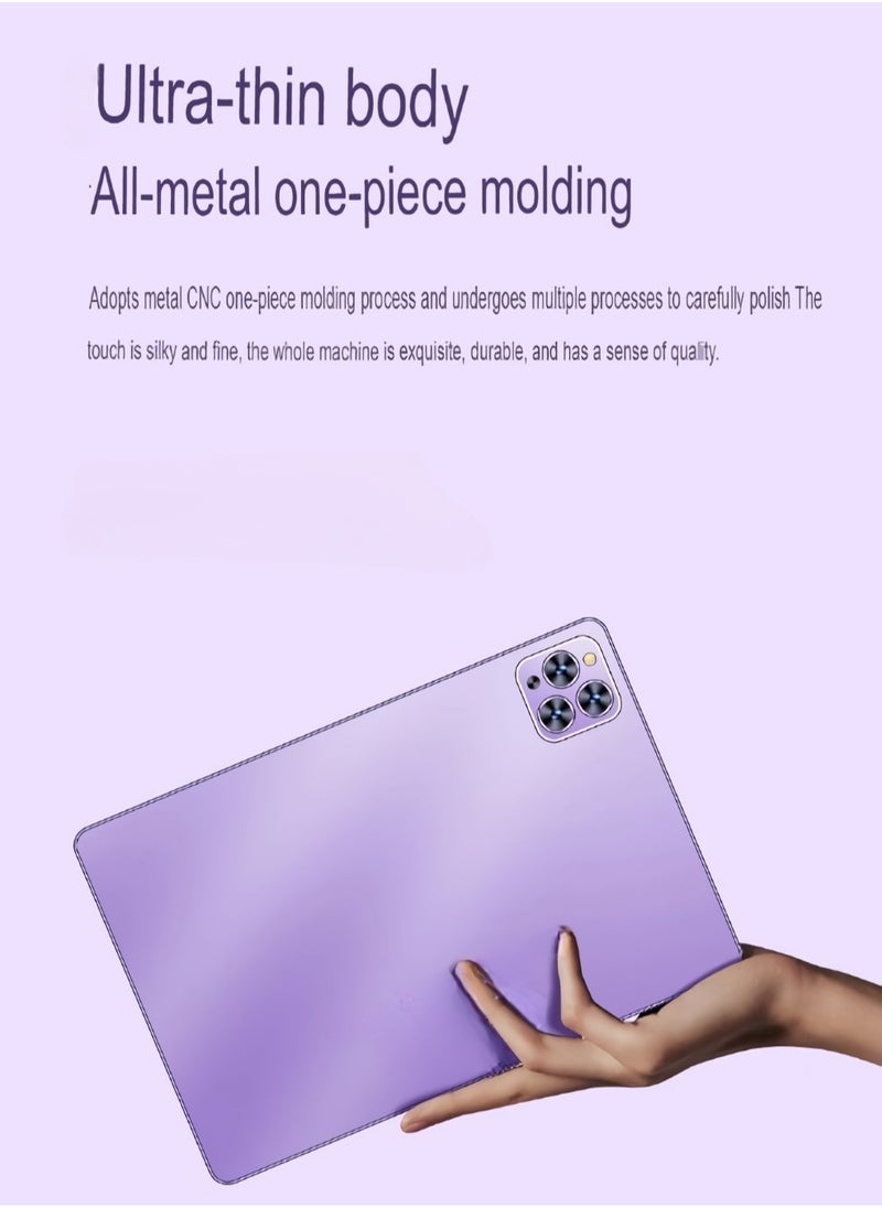 AROAQ Pad Pro Tablet Computer, 5G Full Network Android Pad, High Performance Octa Core Processor Dual Camera Student Learning Tablet For Entertainment Gaming Learning, (1pc, Purple, 16GB RAM 1TB ROM)  - Image 2