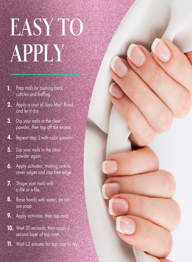 JOYA MIA Dipping Powder, Premium Dip Powder for Professional & Home Use, Easy to Apply Nail Powder for Salon-Quality & Long-Lasting Nails, Stylish Nail Dip Powder, DP-158, 2 oz - Joya Mia - Image 4