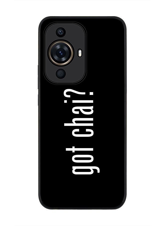Stylizedd Rugged Black Edge case for Huawei nova 11 Pro, Slim fit Soft Case Flexible Rubber Edges Anti Drop TPU Gel Thin Cover - Got Chai - Image 1