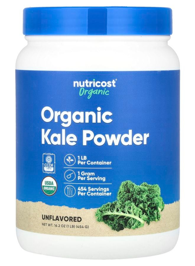 Nutricost Organic Kale Powder Unflavored 16.2 oz (454 g)