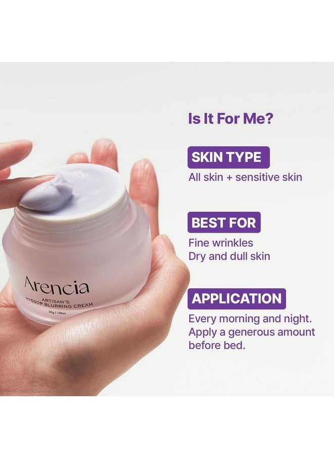 arencia ARENCIA Hyssop Collagen Cream for Anti-Aging, deep hydration, Night Repair, Nourishing Skin Barrier - Intense Face Moisturizer, Premium Korean Skincare, 1oz  - Image 5