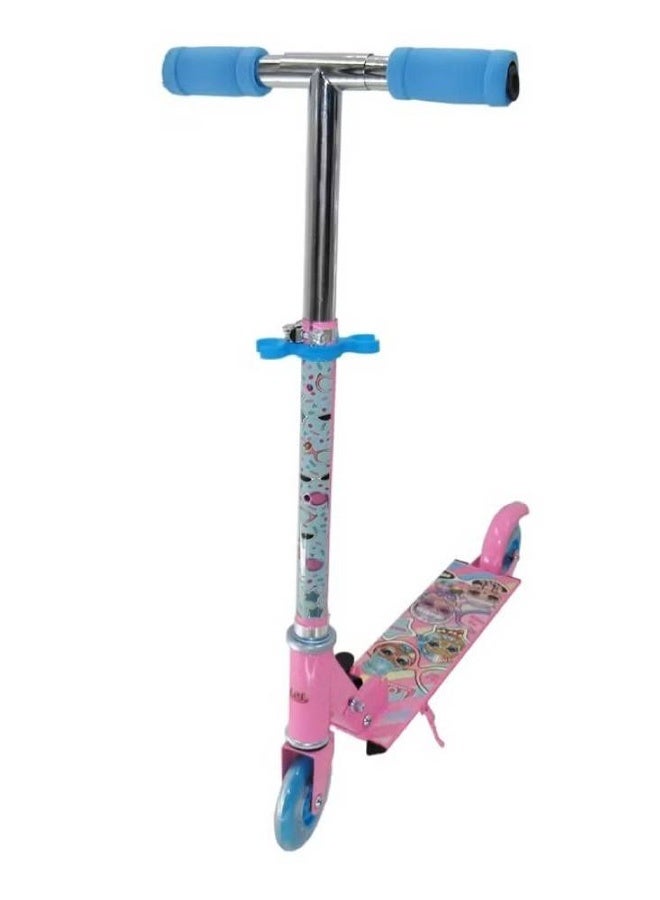 L.O.L Mascube L.O.L 2 Wheels Scooter for Kids Pink/ plue - Image 3