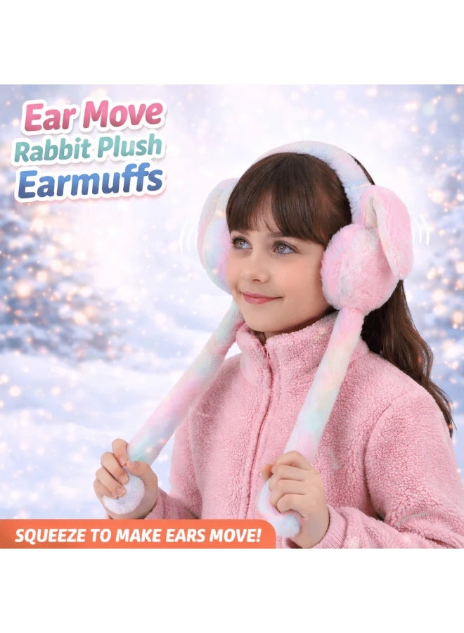 Trending Ear Move Rabbit Plush Earmuff – Soft Long - Image 1