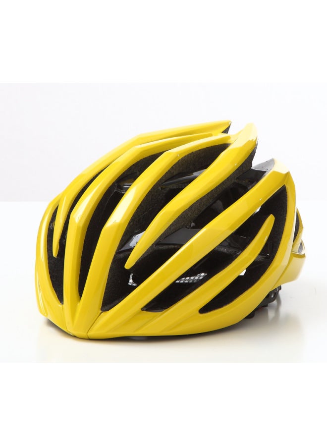 Yellow Explosive Bicycle Helmet Riding Helmet Riding Equipment Customized Safety Helmet Mountain Bike Sports Outdoor Helmet