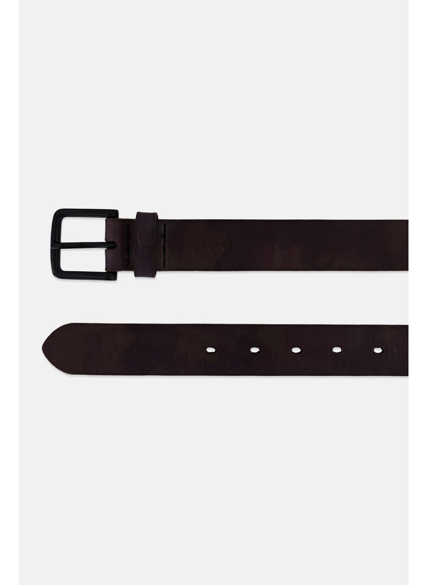 Timberland Women Brand Logo Leather Belt, Dark Brown  - Image 2