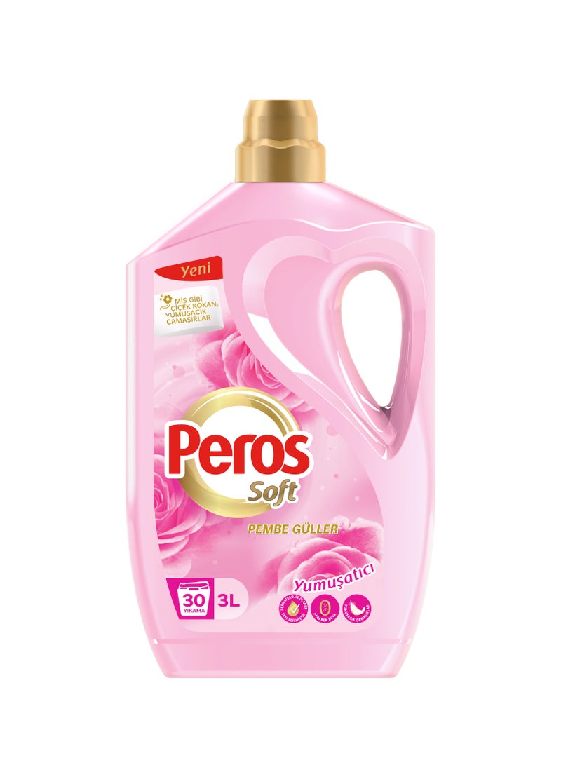 Fabric Softener Pink Flowers Scent  3 Liter