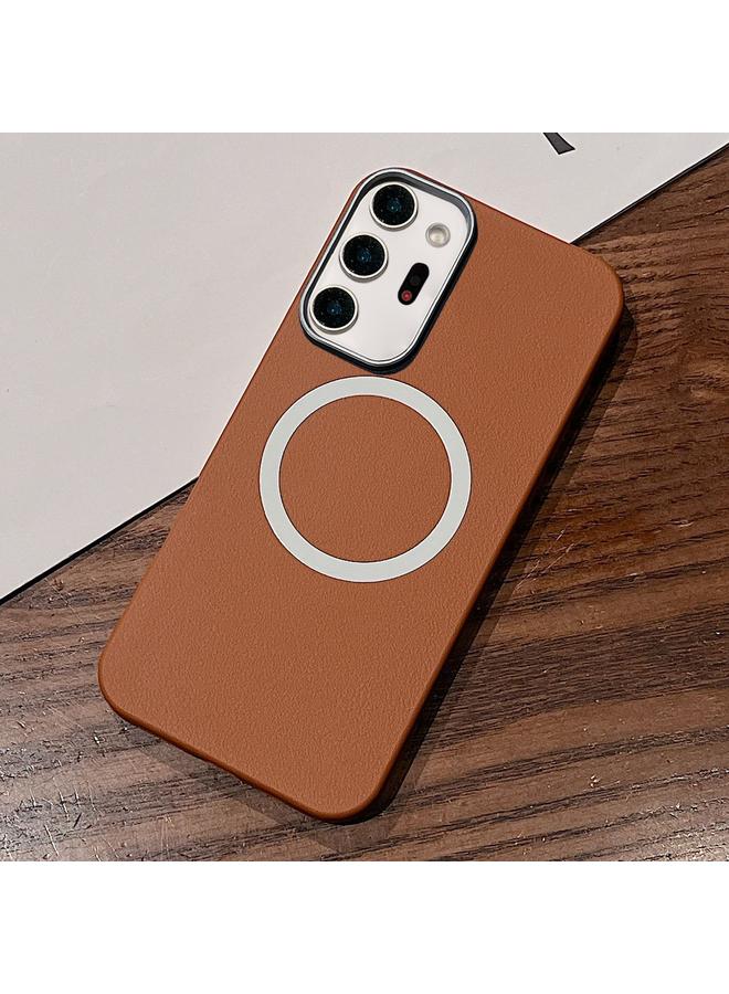 S-TOP Case For Samsung Galaxy Note20 Ultra Leather Texture Design MagSafe Full Coverage Phone Case - Image 1