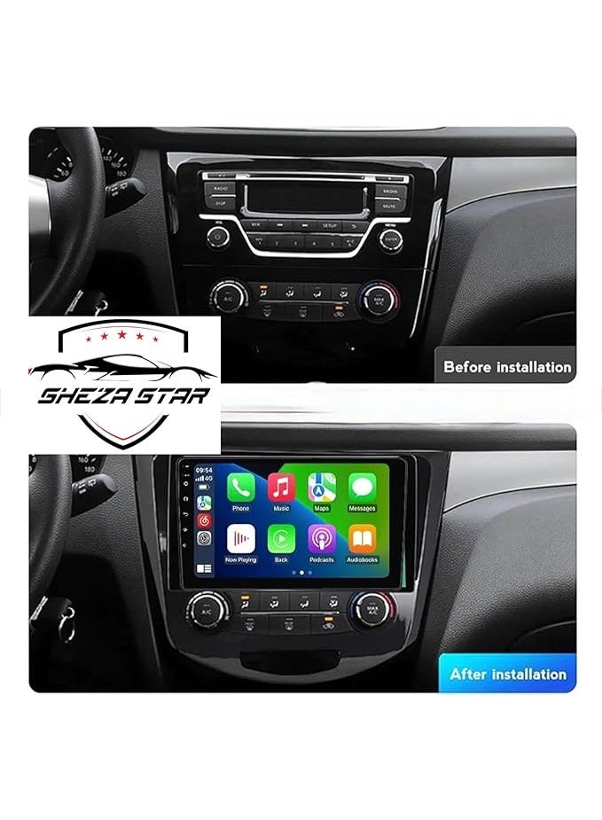 SHEZA STAR Android Car Stereo for Nissan X-Trail Rogue Qashqai 2014-2018 1GB RAM 32GB ROM M-Link Wi-Fi BT,GPS, 10 Inch IPS Screen with AHD Camera Included (Manual AC)  - Image 2