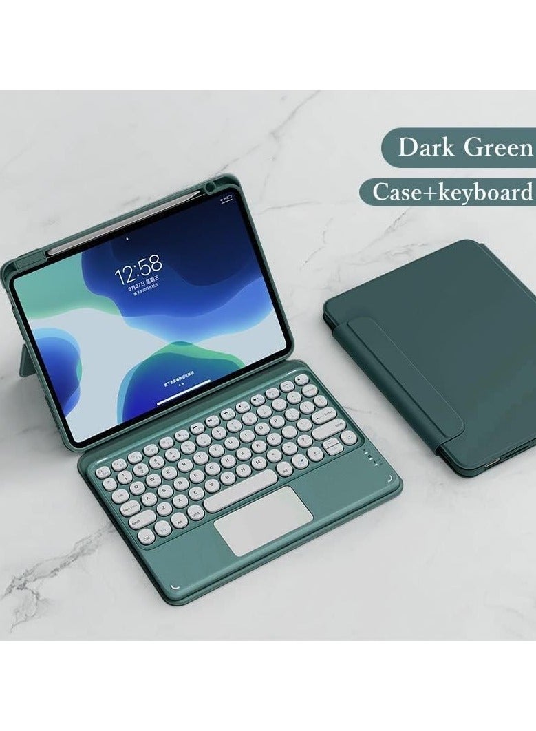 Keyboard Case for iPad 6th Generation 5th Gen Pro 9.7, Cover with Touchpad Cute Color Vertical Stand Movable Clear Back Detachable - Image 2