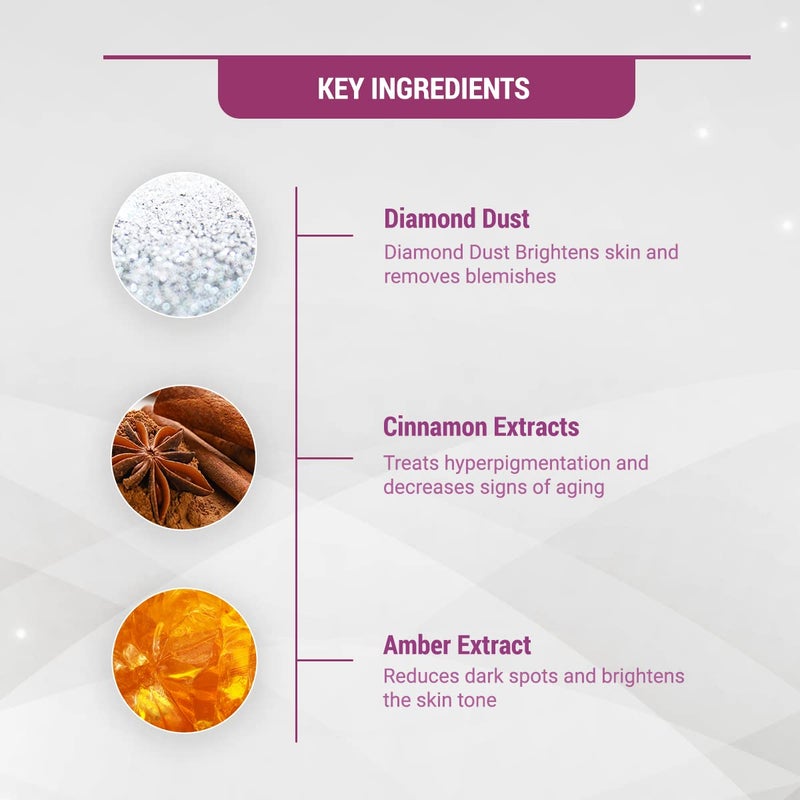 LOTUS HERBALS Lotus Herbals Radiant Diamond Cellular Radiance 1 Facial Kit With Diamon Dust Cinnamon For All Skin Types 37g  - Image 5