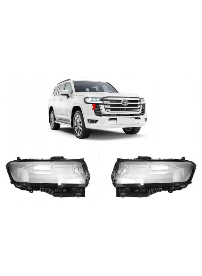 Toyota Land Cruiser Headlight Lens Cover 2022 - 2025 Front Clear Protective Durable Weather Resistant - Image 1