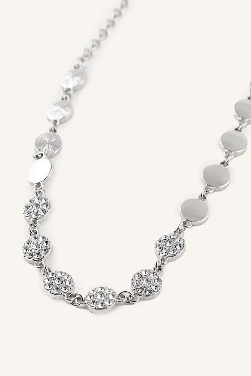 Defacto  Woman 3 Layer Silver Necklace for Women | Best Price UAE