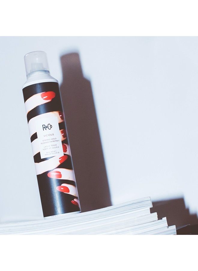 R+Co Vicious Strong Hold Flexible Hairspray | Strong Hold + No Crunch + No Flaking | Vegan + Cruelty-Free | 9.5 Oz - Image 4