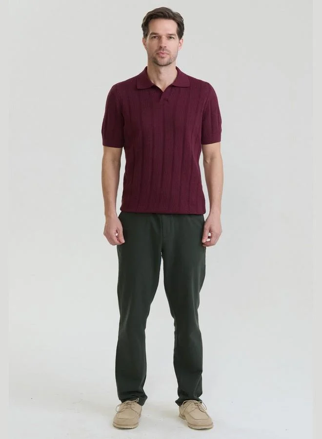 FELIX HARDY Bordeaux Men's 100% Cotton Polo Shirt Short Sleeve for Men | Best Price UAE
