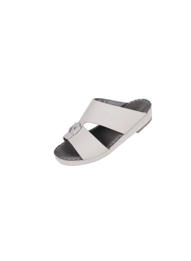barjeel uno 008-3589  Barjeel Uno Boys Arabic Sandals BC-2025 Light Grey