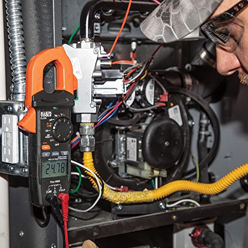 Klein Tools مقياس كلين للأدوات CL320 الرقمي، مقياس مشبك HVAC AC بتغيير تلقائي 400A، جهد AC/DC، TRMS، ميكرو أمبير DC، مقاومة، تردد، NCVT، درجة الحرارة، المزيد - Image 5