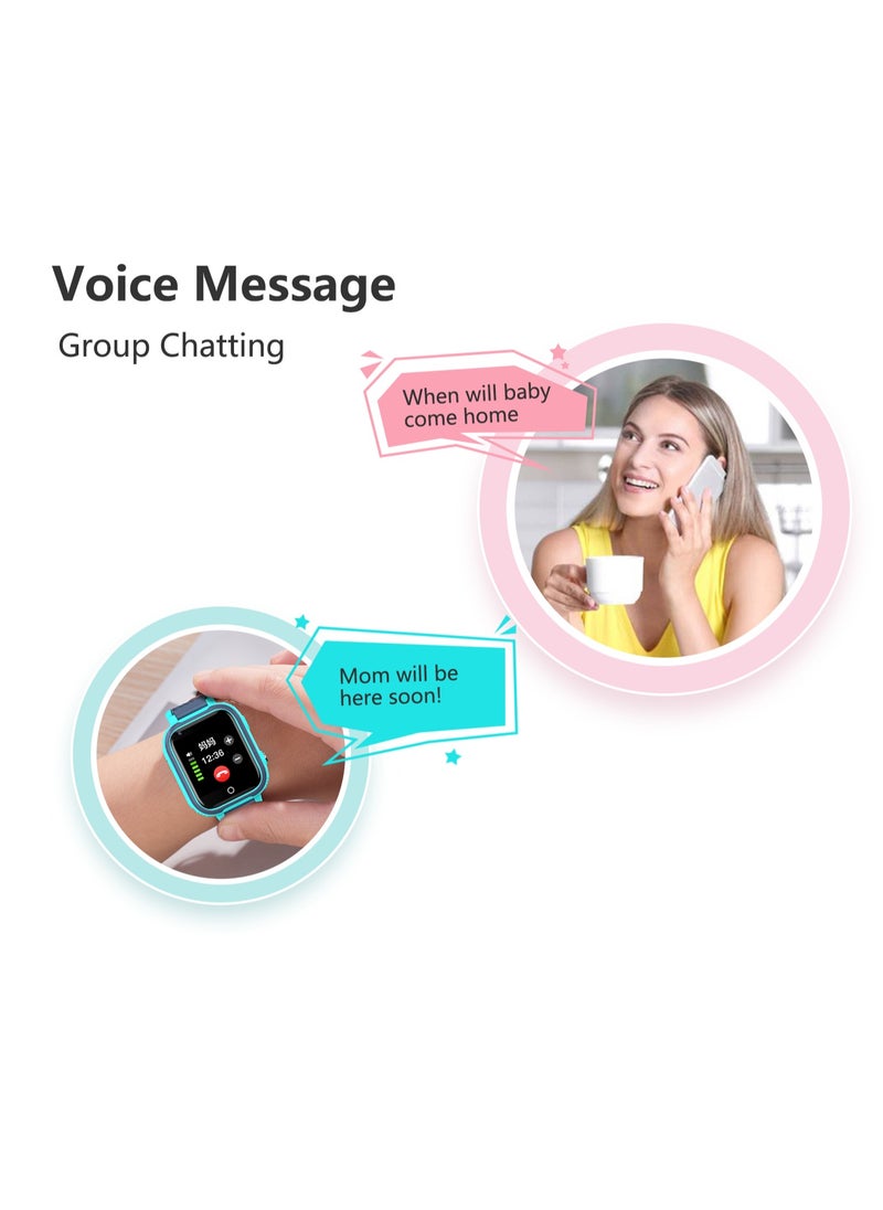 Generic - LT21 4G Smart Watch Kids GPS WIFI Video Call SOS IP67 Waterproof Child Smartwatch Camera Monitor Tracker Location Phone Watch(Black) - Image 1