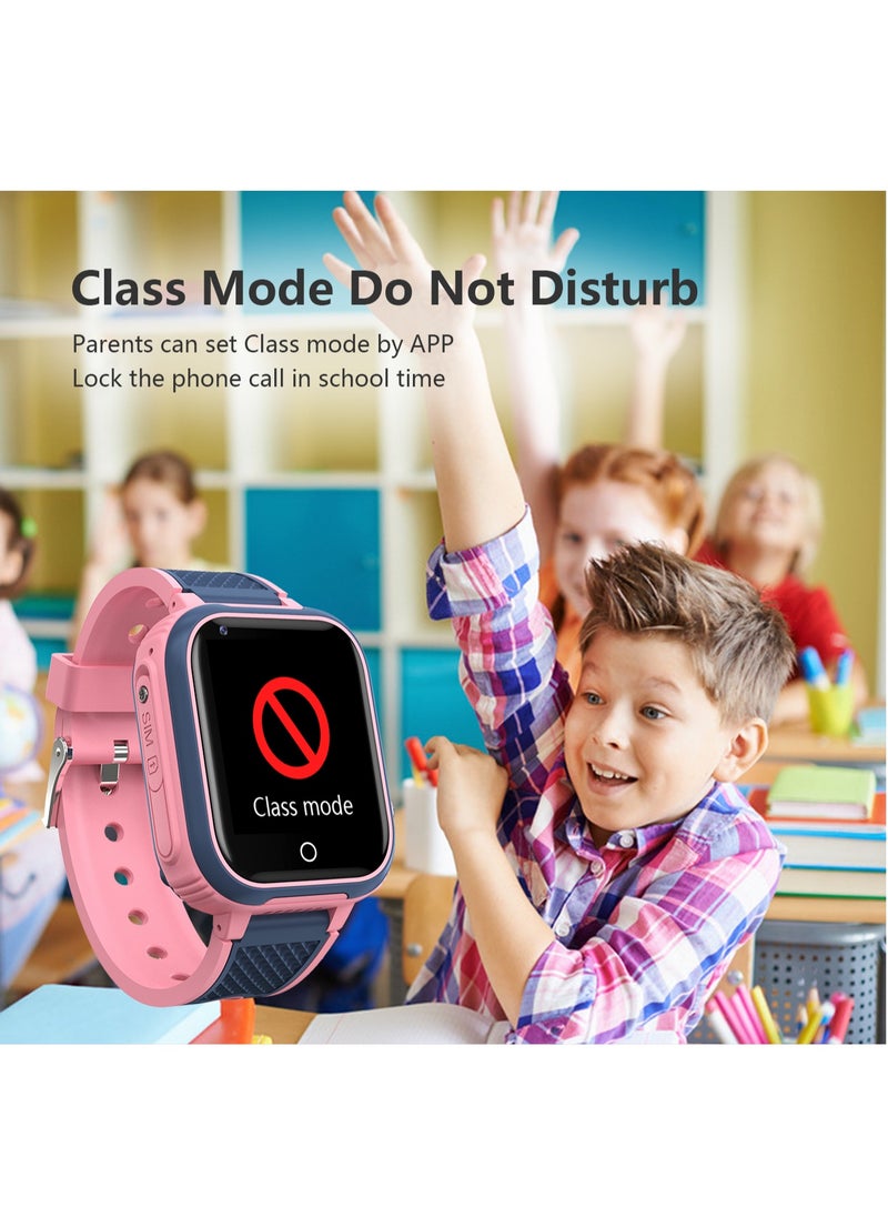 Generic - LT21 4G Smart Watch Kids GPS WIFI Video Call SOS IP67 Waterproof Child Smartwatch Camera Monitor Tracker Location Phone Watch(Black) - Image 1