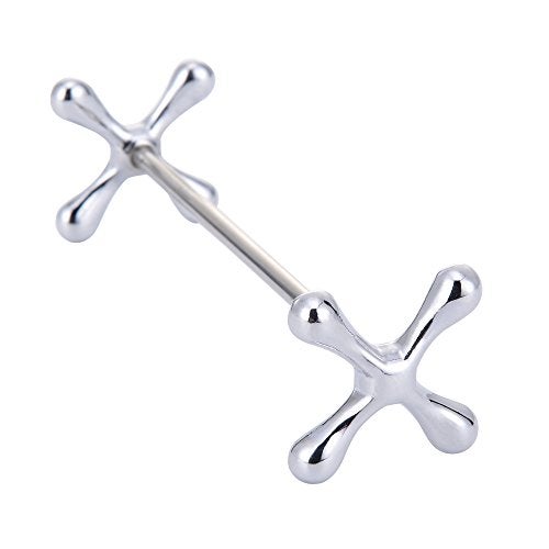 ChezMax Silver Zinc Alloy Flower Chopsticks Rest Spoons Stand Forks Knifes Holder Pack of 5 - Image 2