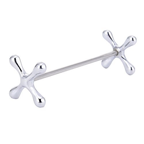 ChezMax Silver Zinc Alloy Flower Chopsticks Rest Spoons Stand Forks Knifes Holder Pack of 5 - Image 3