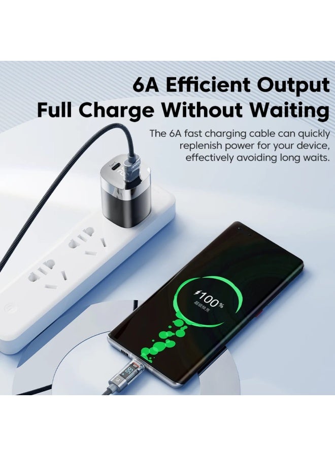 Toocki  High Quality digital display Type C to type C Fast Charging Cable PD 60w for iPhone samsang & android fast charging cable - Image 3