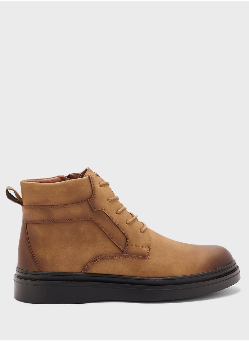 Robert Wood Long Biker Boots  - Image 1