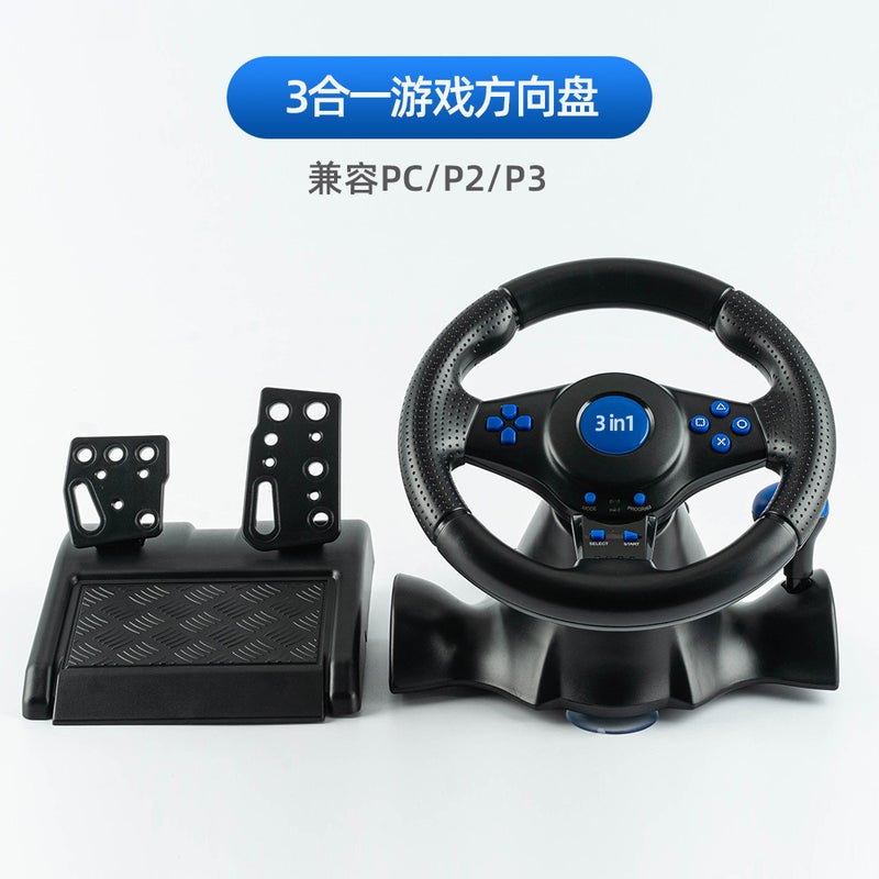 Racing game steering wheel handle switch/xbox/PS4/PS2/PS3/PC racing steering wheel handle black - Image 1