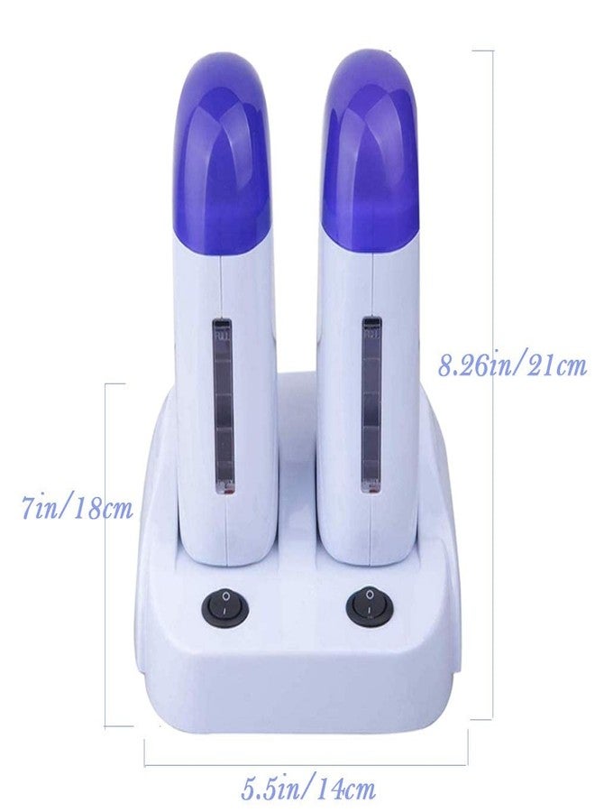 Nynelly Wax Warmer Kit for Hair Removal, Double Depilatory Wax Heater with Heater Base for Hair leg, Armpit, Bikini - Image 2