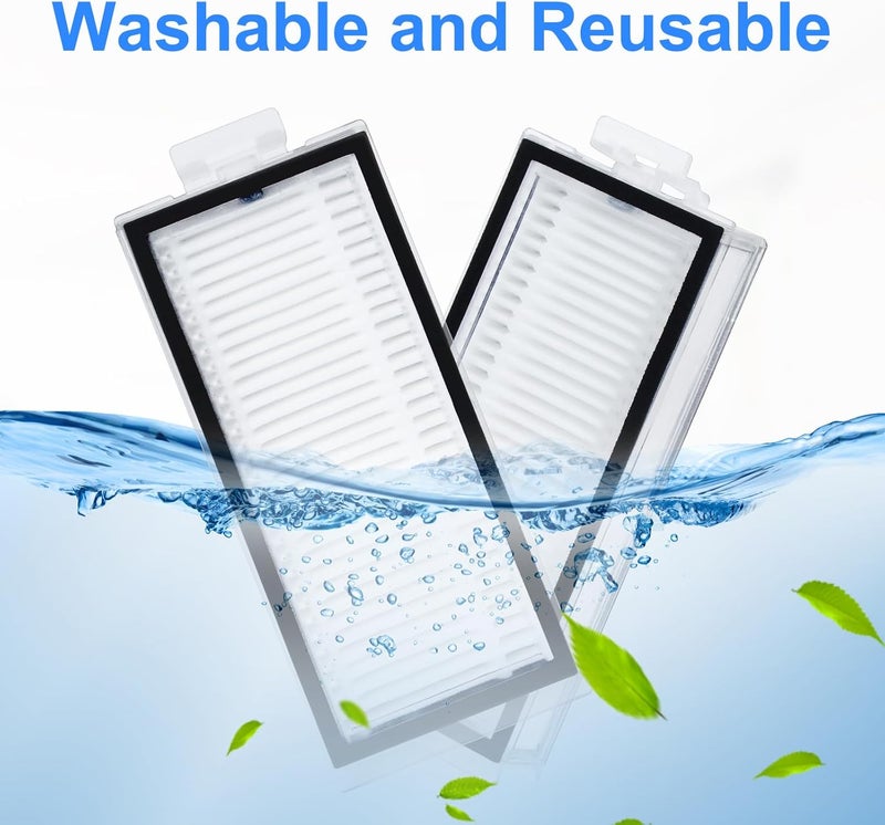 Washable and Reusable White HEPA Filter Compatible with Roborock Q5/Q7/Q8 Series and T8 Robot Vacuums 6PCS - Image 5