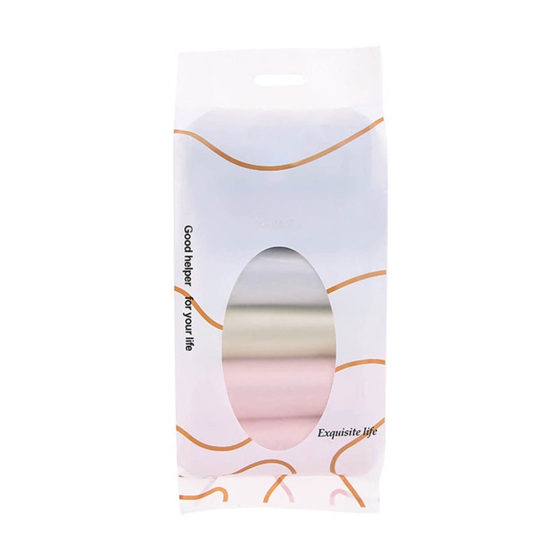 6 rolls of thick plain garbage bags, new material color kitchen and bathroom household plastic bags, large 45*55 point-breaking 6 rolls - Image 1