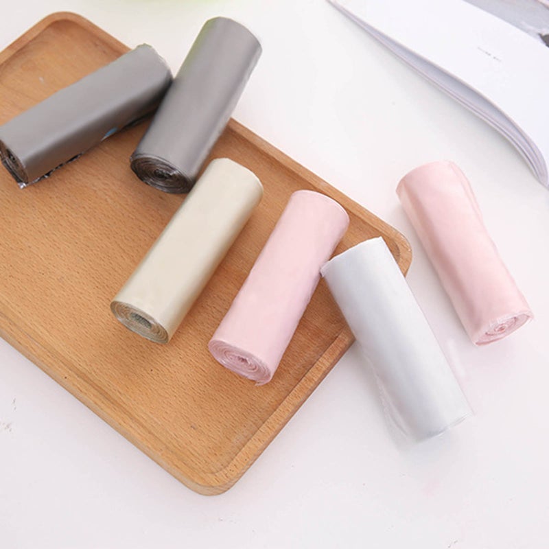 6 rolls of thick plain garbage bags, new material color kitchen and bathroom household plastic bags, large 45*55 point-breaking 6 rolls - Image 5