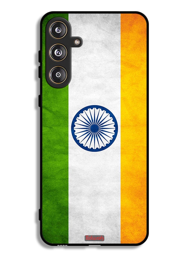 Tolwak Samsung Galaxy F55 5G Protective Case Cover Luminous Indian Flag - Image 1