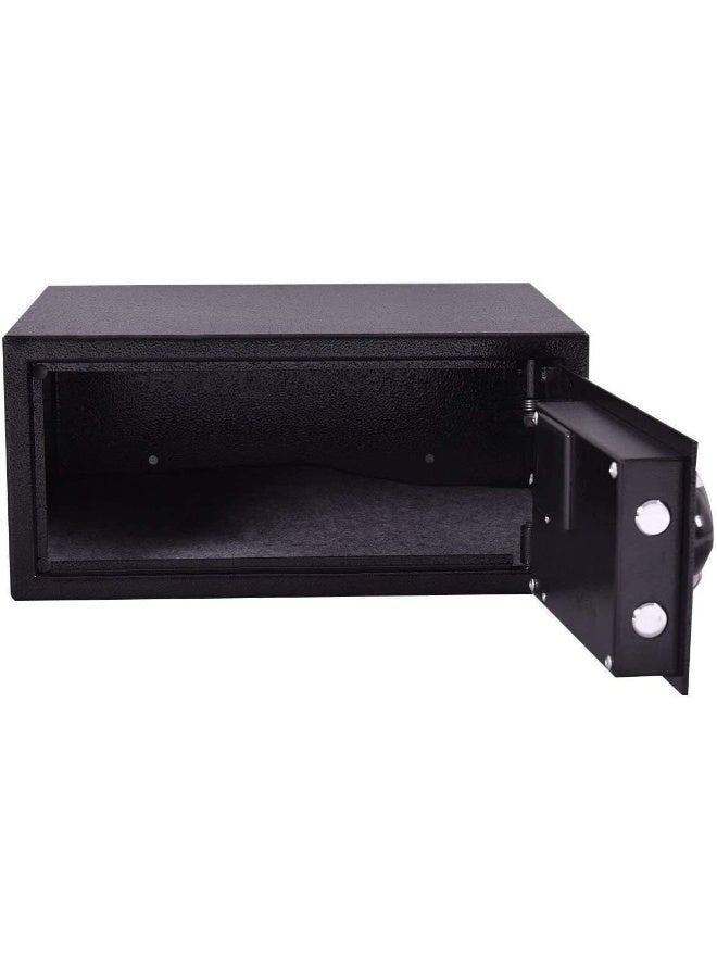 Rubik Hotel Safe Box, Digital Locker, Laptop Size Wide and Low Profile Steel Security Safe with Keys RB-CY200 (Size 42x20x37cm) Black - Image 2