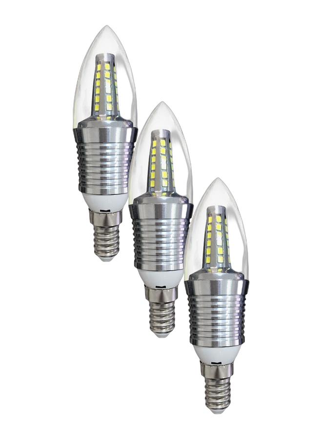 Max D085 LED Candle M-TB1409 9W E14 SL WH 50Hz Pack of 3 - Image 1