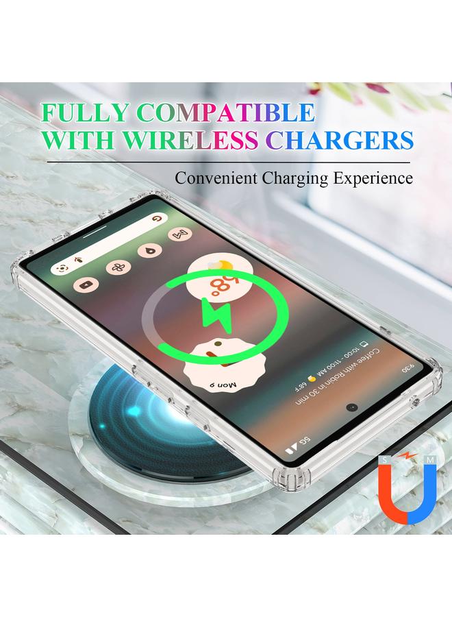 زبون جراب لهاتف Google Pixel 6a MagSafe جراب هاتف هجين من مادة TPU من الأكريليك الشفاف - Image 3